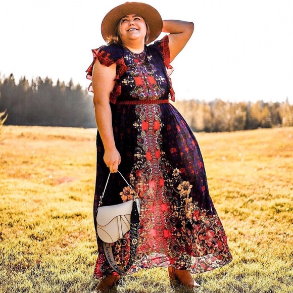Anthropologie Elaine Ruffled Maxi Dress - Picture 7 of 11